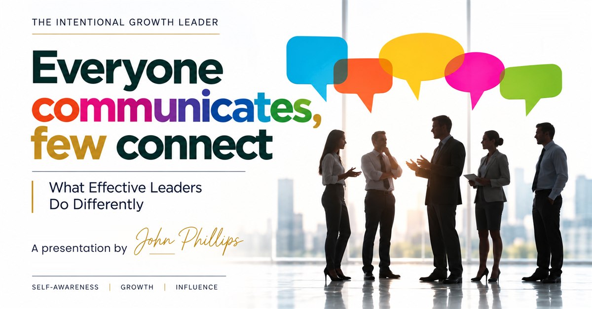 Everyone Communicates, Few Connect, a talk by John Phillips